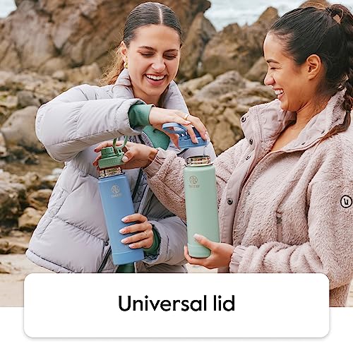 Actives 24 oz Vacuum Insulated Stainless Steel Water Bottle with Straw Lid, Premium Quality, Blush