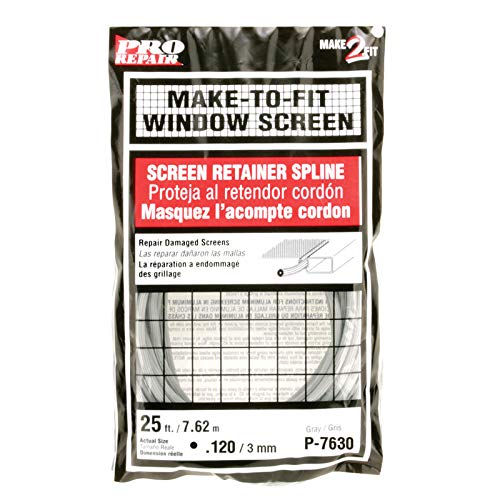 Products P 7630 Screen Retainer Spline.120-in, 25-ft, Gray