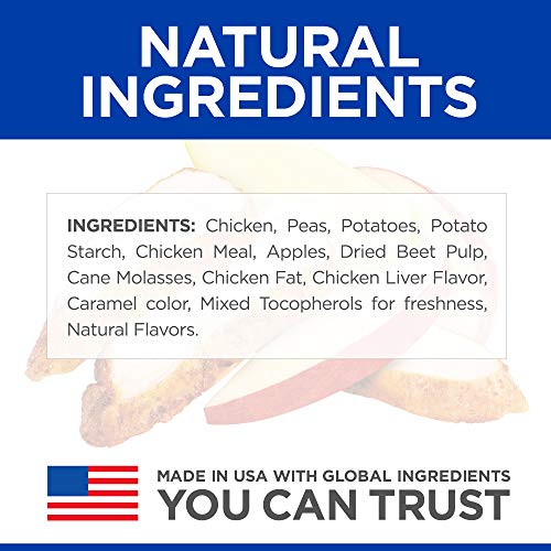 Hill's Grain Free Crunchy Naturals Treats, All Life Stages, Great Taste, Dog Treats, Chicken & Apples, 8 oz Bag