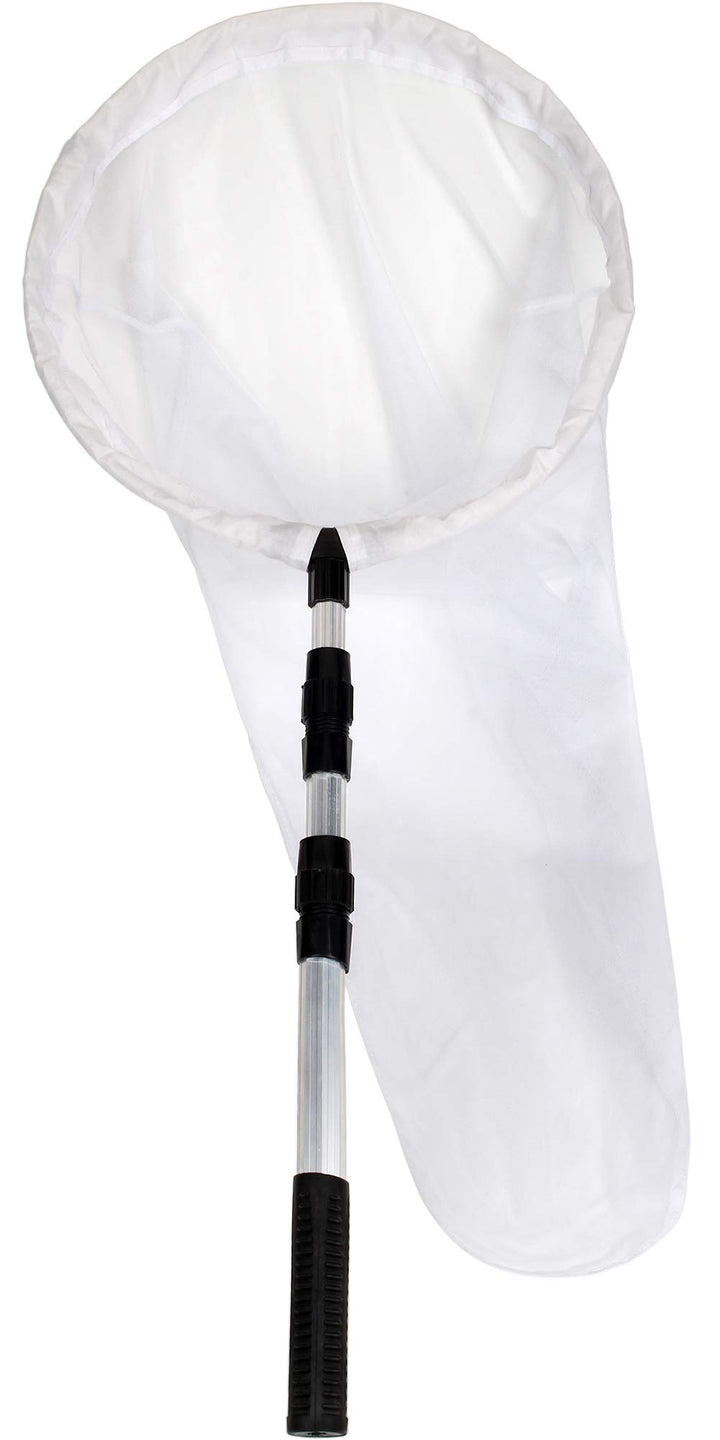 Large Insect and Butterfly Net Bug Catching Net Bird Net with 14 Ring, 32 Net Depth, Handle Extends to 36 Inches (14 Ring, 36 Handle)