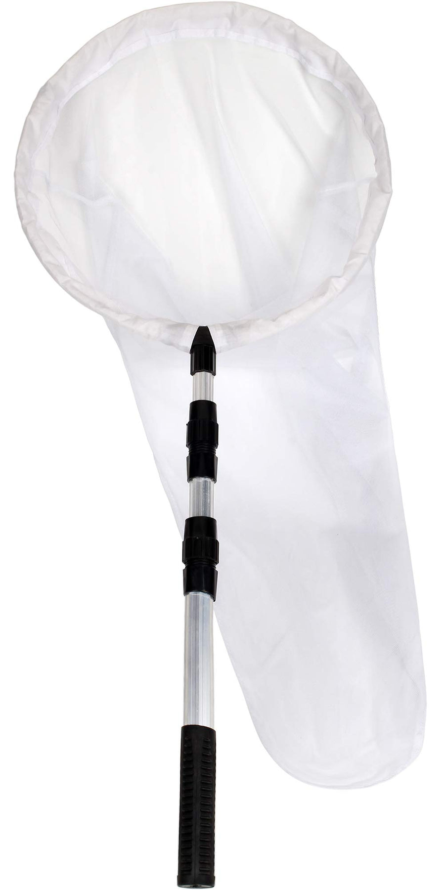Large Insect and Butterfly Net Bug Catching Net Bird Net with 14 Ring, 32 Net Depth, Handle Extends to 36 Inches (14 Ring, 36 Handle)