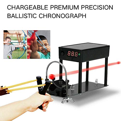 Premium Precision Ballistic Chronograph Shooting Arrow Velocity Meter Velocimetry Measuring Tool Chargeable Fixable