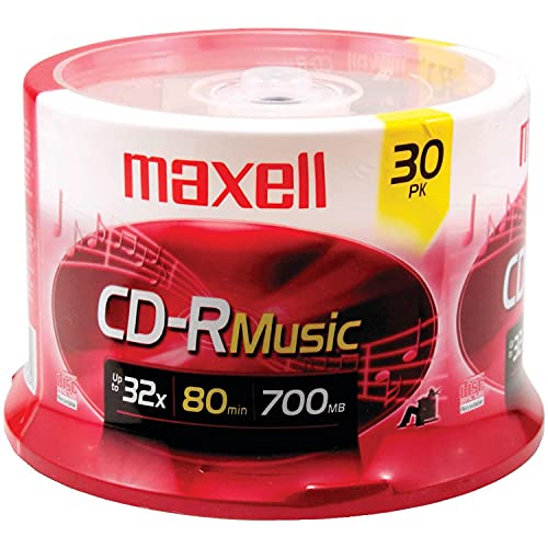 – 625335, Premium Quality Noise free Surface Playback Recordable CDs 700Mb Storage – 32x, Write Speed 80 minutes - Blank CDs, CD Storage & Reusable Spindle Case Holder – 30 Pack