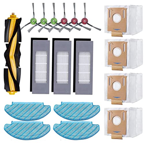 18 Pack Replacement Accessories Parts Kit for ECOVACS DEEBOT OZMO T8 / T8 AIVI / T8 MAX / N8 Pro / N8 Pro+ / N8 Pro Plus Vacuum Cleaner, Fit for Yeedi Vac/Yeedi Vac Max/Yeedi Vac Station Robot Vacuum