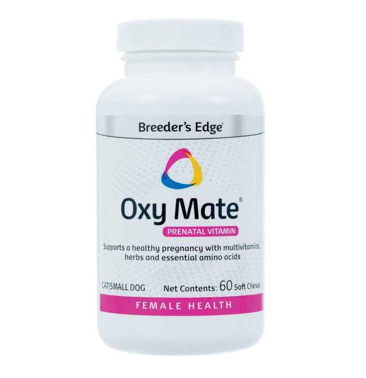 Breeder's Edge Oxy Mate- Prenatal Supplement- for Small Dogs & Cats- 60ct Soft Chews