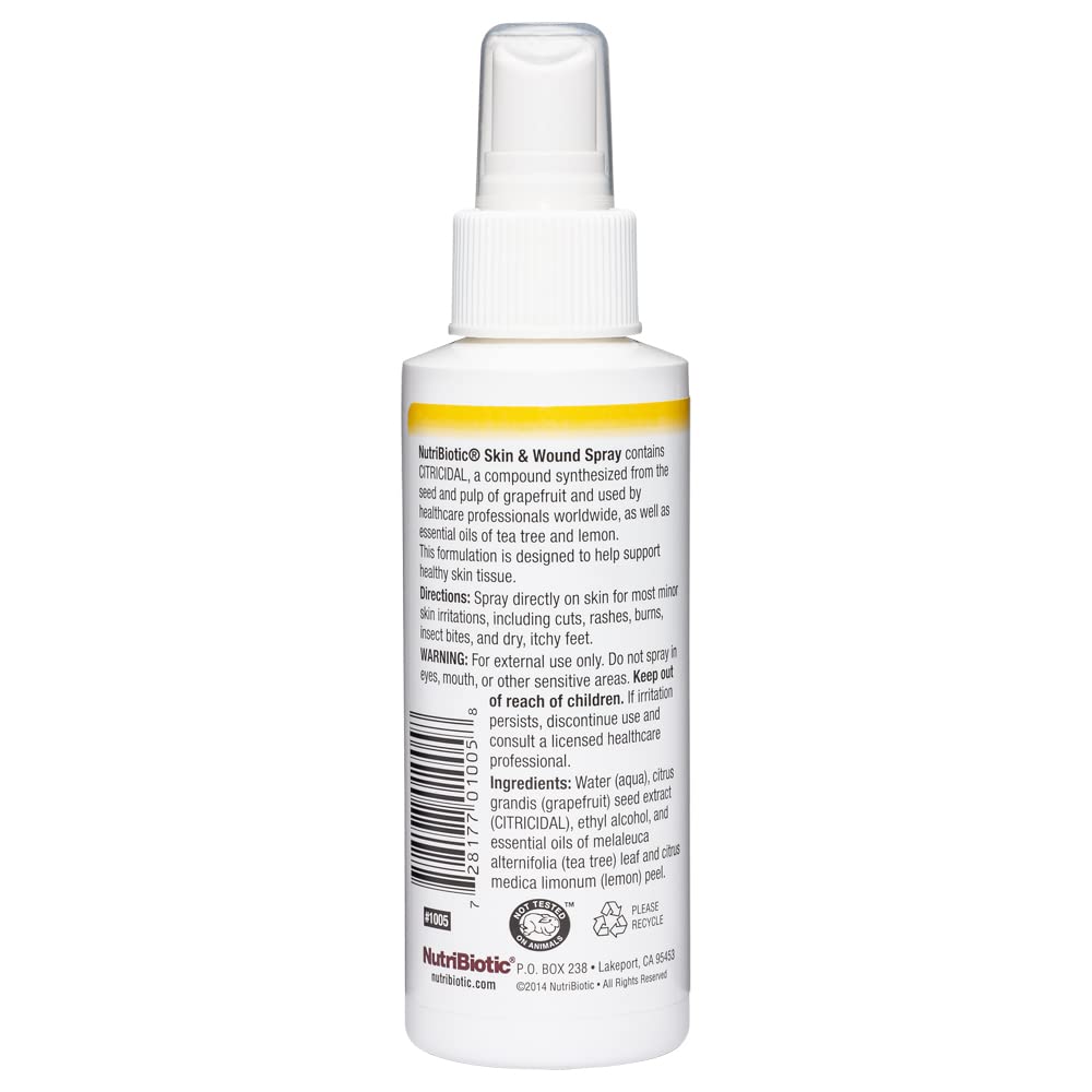 Nutribiotic Skin and Wound Spray, 4 Fluid Ounce