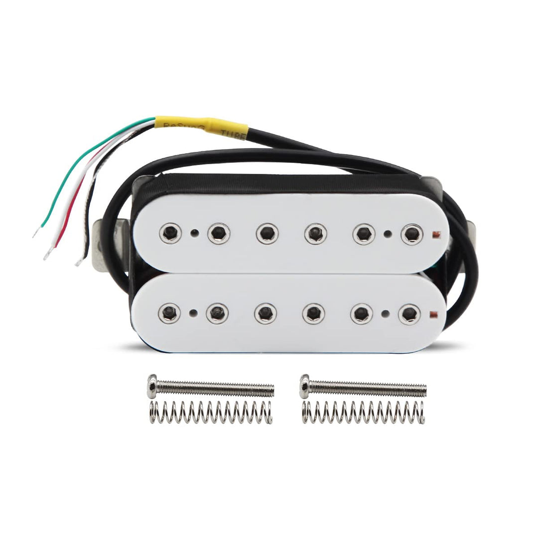 High Output Alnico 5 Electric Guitar Neck Pickup & Bridge Pickup Humbucker Set White