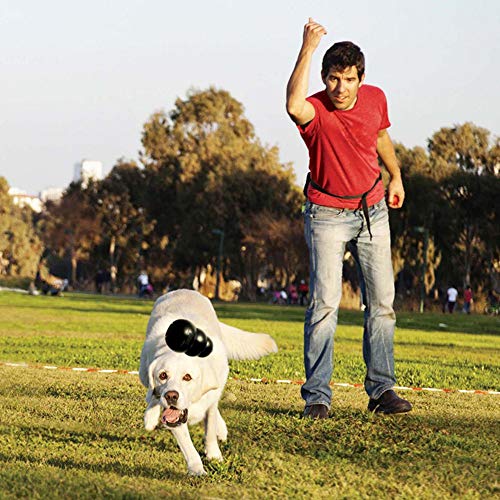Extreme Dog Toy - Fetch & Chew Toy - Treat-Filling Capabilities & Erratic Bounce for Extended Play Time Most Durable Natural Rubber Material - for Power Chewers - for Large Dogs