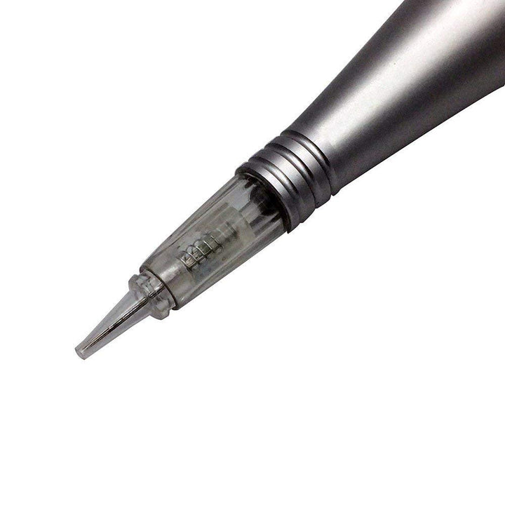 Row 5F Tattoo Needles and Caps for Permanent Makeup Set Eyebrow Tattoo Tips Microblading Pen (Pack of 10)