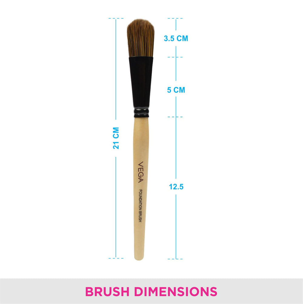 Foundation Makeup Brush with Wooden Handle, (EV-01)