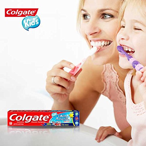 COLGATE Fluoride Toothpaste Cavity Protection For Kids, Bubble Fruit Flavor 2.7 oz. (3 Pack)