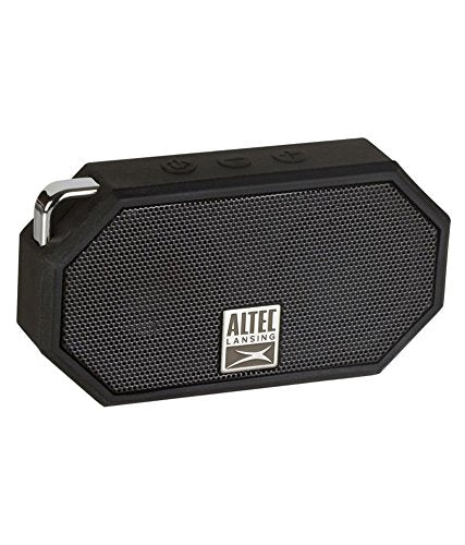 Mini H2O - Waterproof Bluetooth Speaker, IP67 Certified & Floats in Water, Compact & Portable Speaker for Hiking, Camping, Pool, and Beach,Black
