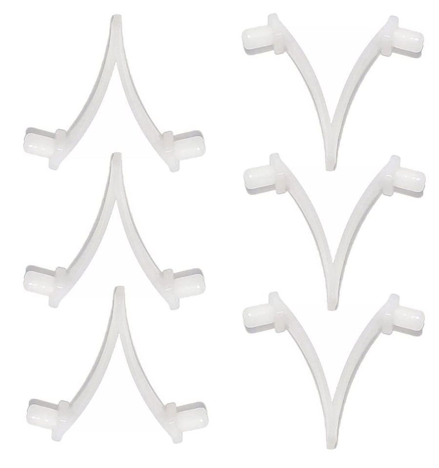 Pool Butterfly Clip V Clip Pool Attachment Clips for Swimming Pool Spa Brush, Leaf Skimmer, Vacuum Head, Mini Jet Vacuum, Telescopic Pool Pole (6 Pack)