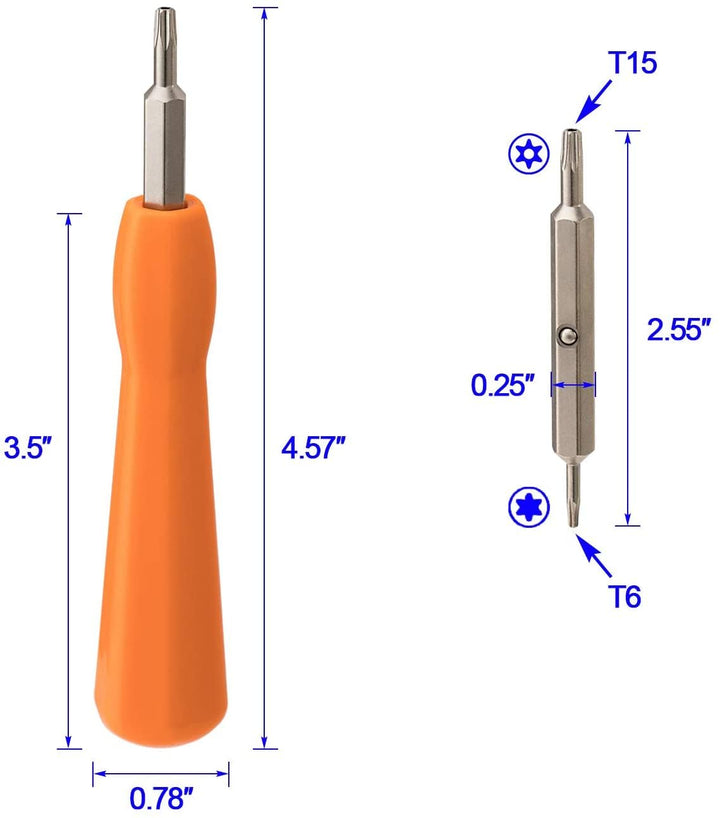 Doorbell Replacement Security Screws and Screwdriver Kit, Suitable for All Doorbells, Including Video Doorbell, Video Doorbell 2, Pro and Elite, Doorbell Screwdrivers, for Battery Replacement