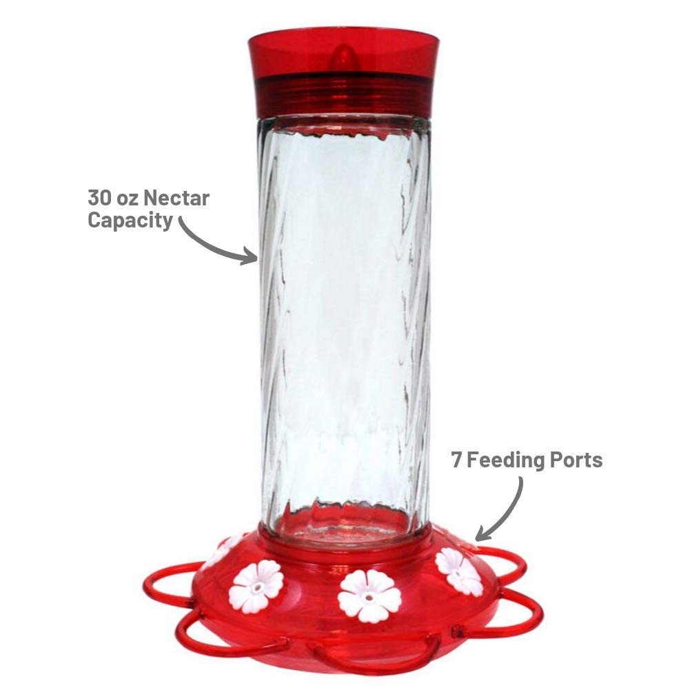 Diamond Health Hummingbird Feeders for Outdoors, Pack of 1, Red