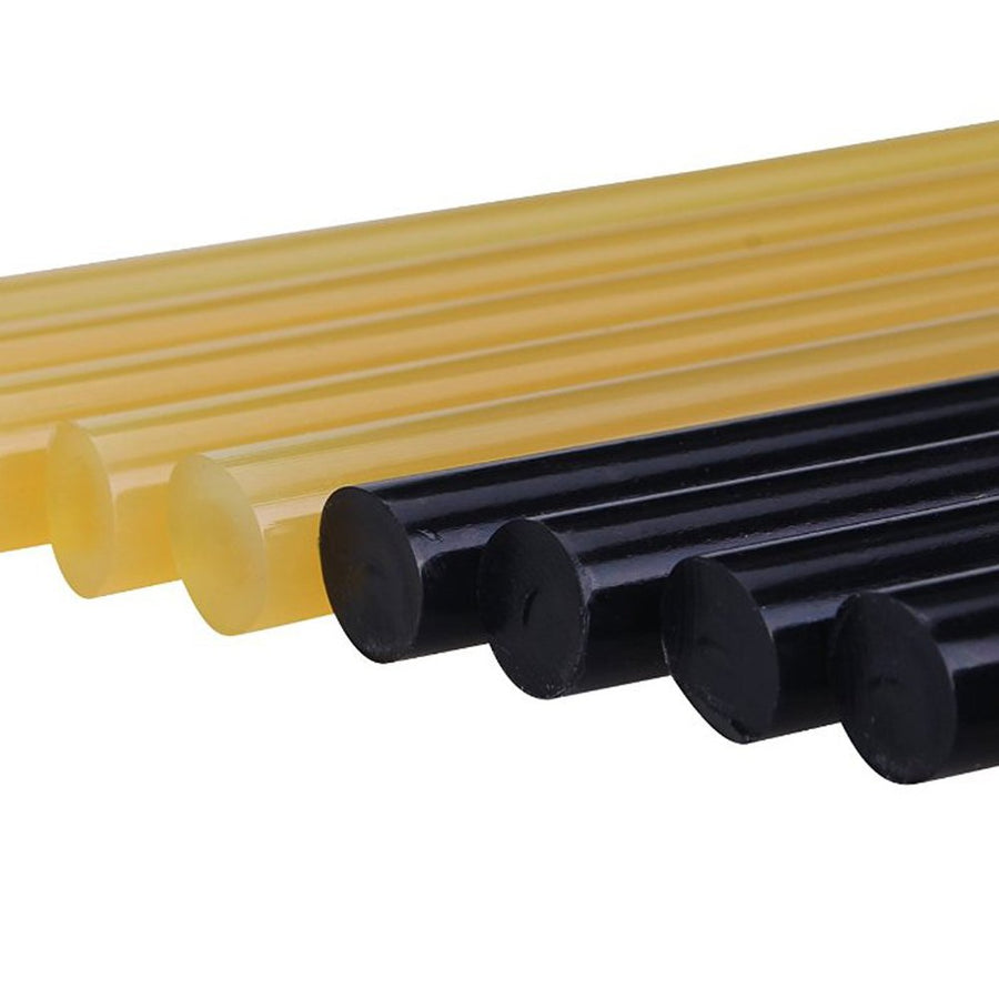 Paintless Dent Removal Glue Sticks Hot Glue Sticks Paintless Dent Repair Tool for Car Repair Dent Remover Tool Set - 5 PCS Black & 5 PCS Yellow