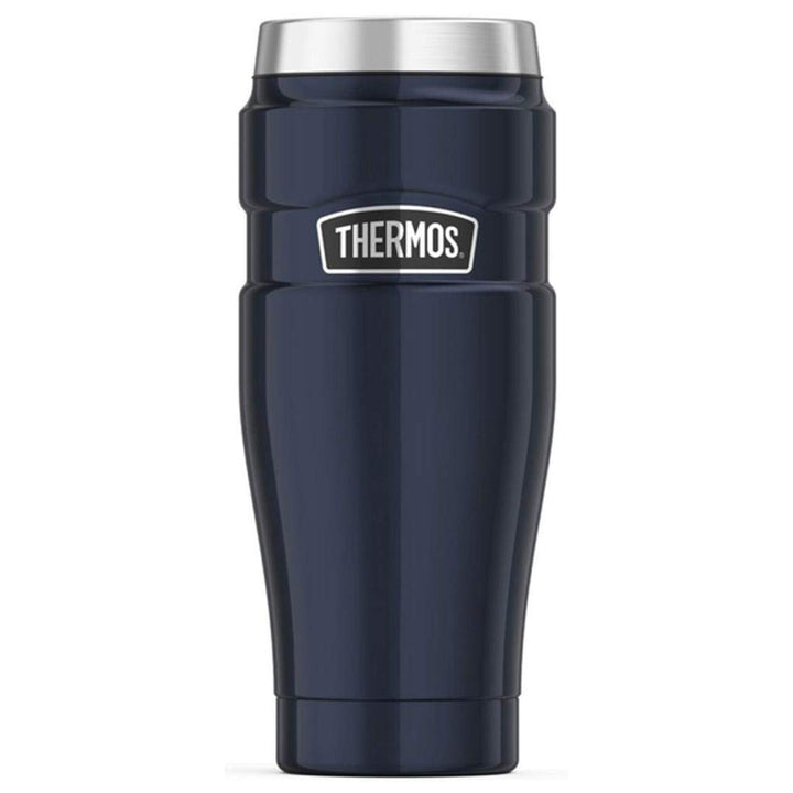 Stainless King Vacuum-Insulated Travel Tumbler, 16 Ounce, Midnight Blue