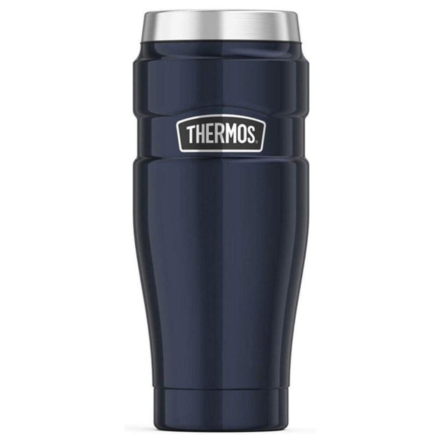 Stainless King Vacuum-Insulated Travel Tumbler, 16 Ounce, Midnight Blue