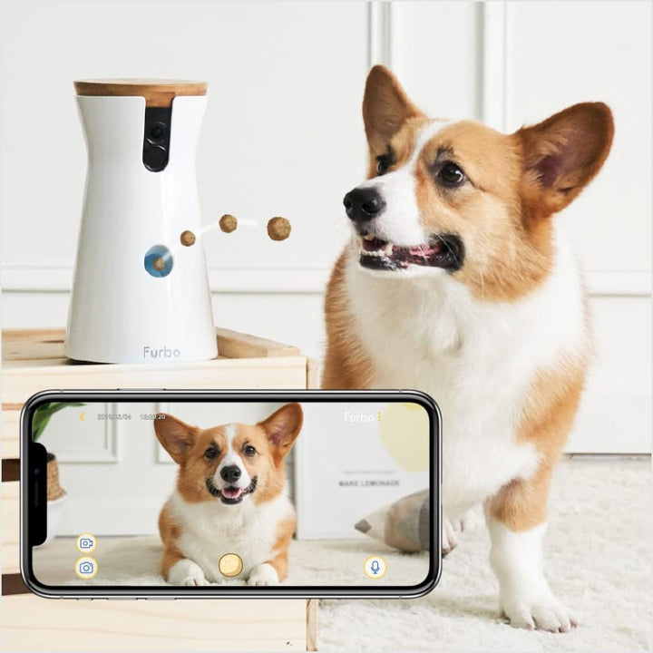 Dog Camera: Treat Tossing, Full HD Wifi Pet Camera and 2-Way Audio, Designed for Dogs, Compatible with Alexa (As Seen On Ellen)