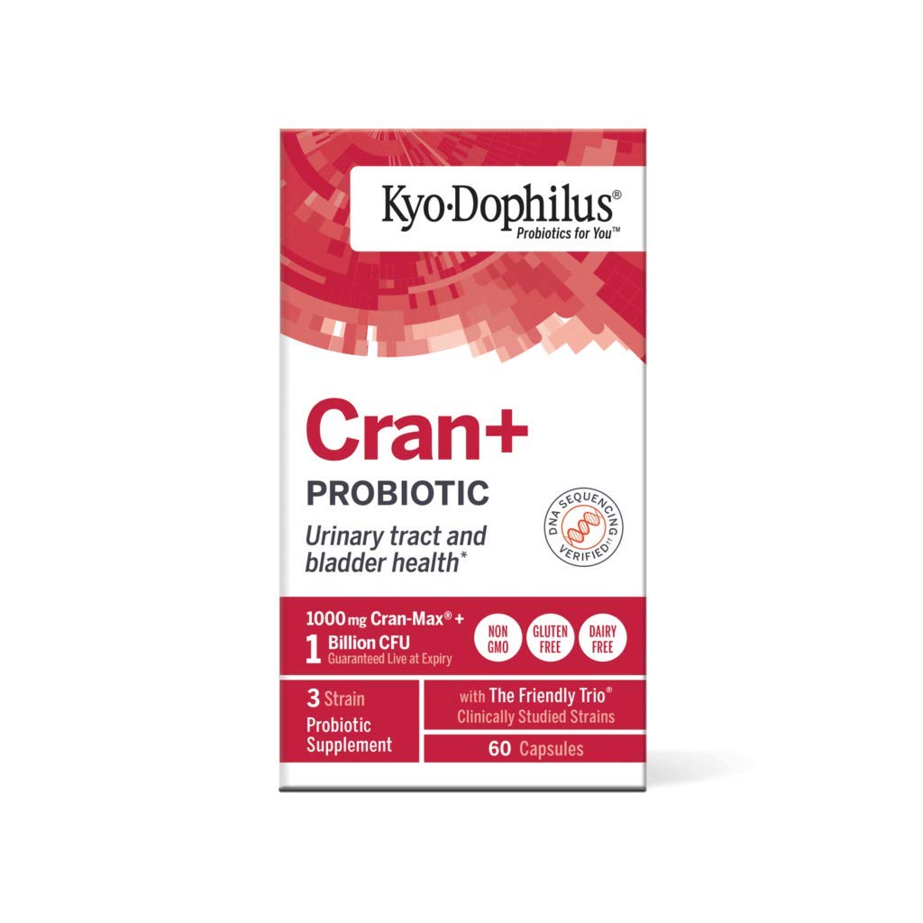 Kyo-Dophilus Cran+ Probiotic, Urinary Tract and Bladder Health*, 60 Capsules