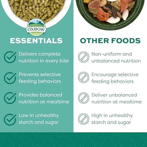 Essentials Guinea Pig Food, Adult Guinea Pig, Made with Timothy Hay, Pet Food Pellets with Vitamin C, Small Animal Pet Products, Made in USA, High Fiber, 10 lb. bag