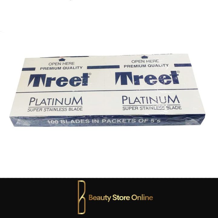 100 Platinum Super Stainless Double Edge Razor Blades