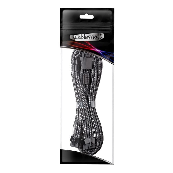 C-Series Pro ModMesh Sleeved 12VHPWR PCI-e Cable for Corsair (Carbon, 16-pin to Triple 8-pin, 600mm)