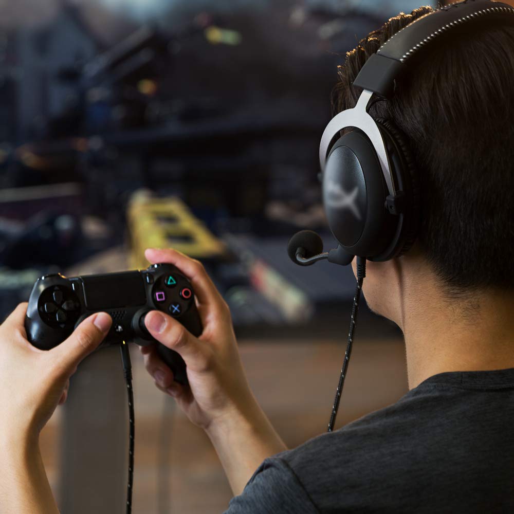 mic Replacement for hyperx Cloud 2, Kingston hyperx Cloud ii, Hyper x Cloud 2 Gaming Headset Microphone, and Cloud Core, Cloud Silver