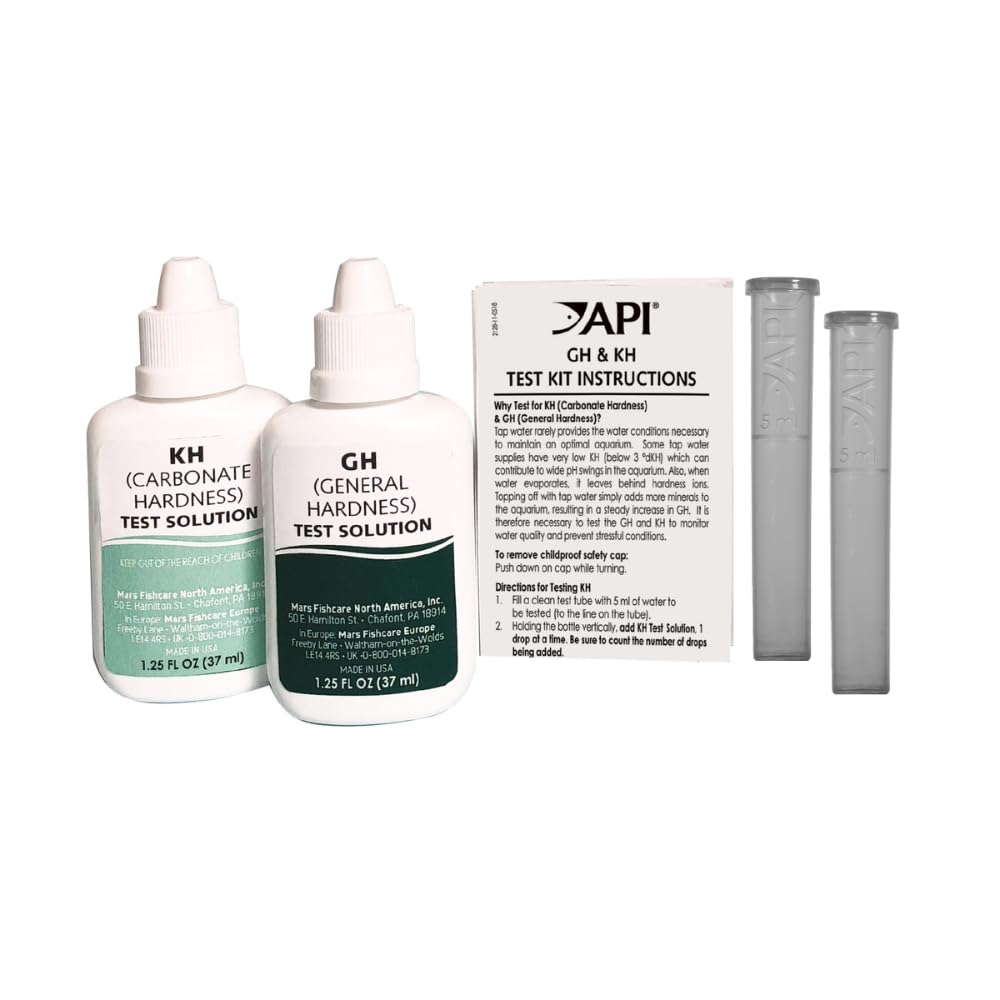 GH & KH TEST KIT Freshwater Aquarium Water Test Kit, 2.5 oz.
