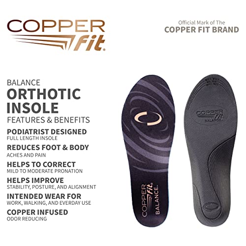 Balance Copper Infused Orthotic Insole, Medium