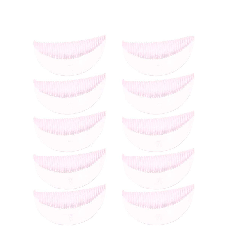 10 Pairs S/M/L Silicone Eyelash Perming Curler Shield Pads with Small Medium Large Size Lash Lift Rods Makeup Beauty Tool Accessories