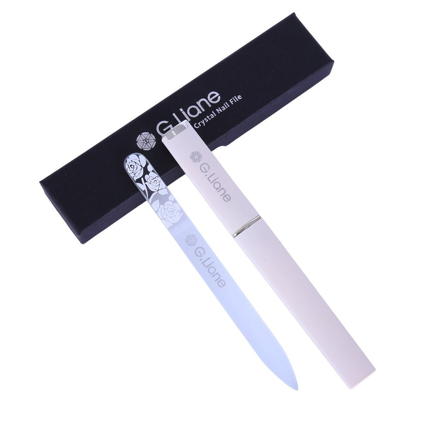 Rose White: Bestcrystalnailfileset–G. Lianeprofessionalnailfilemanicurepedicurekitfor Natural Nails Acrylicnails Gelsnails Manicuretoolsforhomeandsalon (Rose White) …