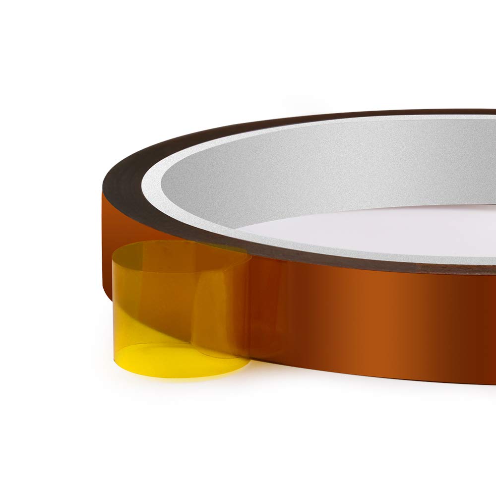 High Temp Tape, 4 Pack Polyimide High Temperature Resistant Tape Multi-Sized Value Bundle 1/8’’, 1/4’’, 1/2’’, 1’’ with Silicone Adhesive for Masking, Soldering etc.