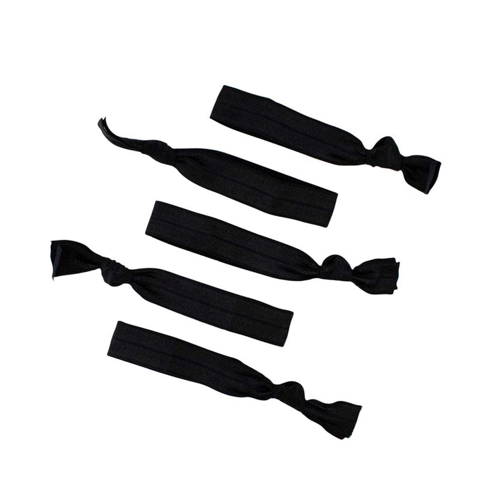 Kitsch 5 Piece Solid Hair Ties Set, Blackout
