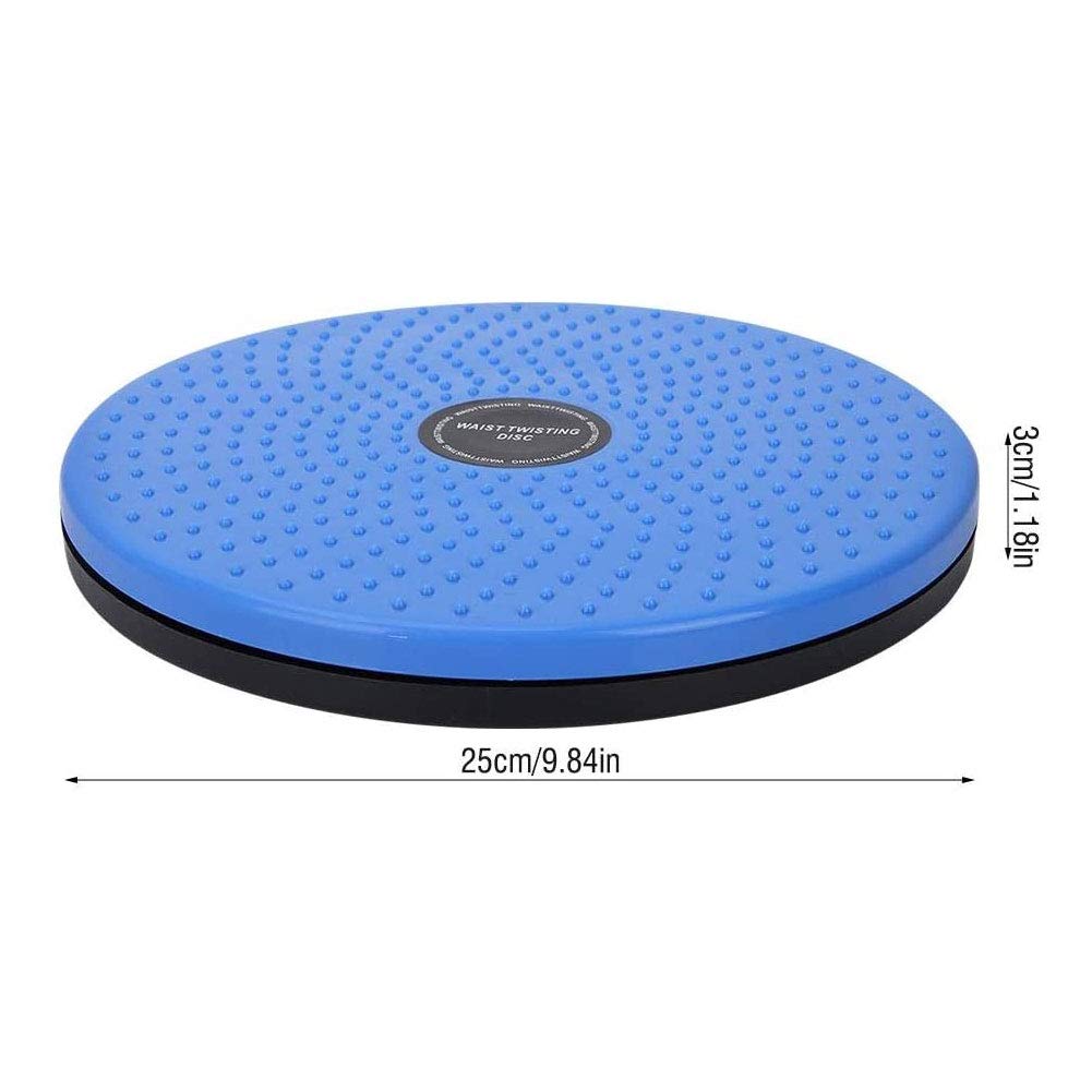 Twisting Waist Disc, Body Shaping Twisting Boards Waist Aerobic Exercise Fitness Slim Machine Rotating Board Female Twister Exercise Sports Equipment (Big Round Beads(Blue))