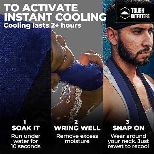 Cooling Towels (38.5x12) - Cooling Towels for Neck & Face, Cooling Neck Wraps - Ice Towel & Sweat Rag for Camping, Gym, Yoga & Sports