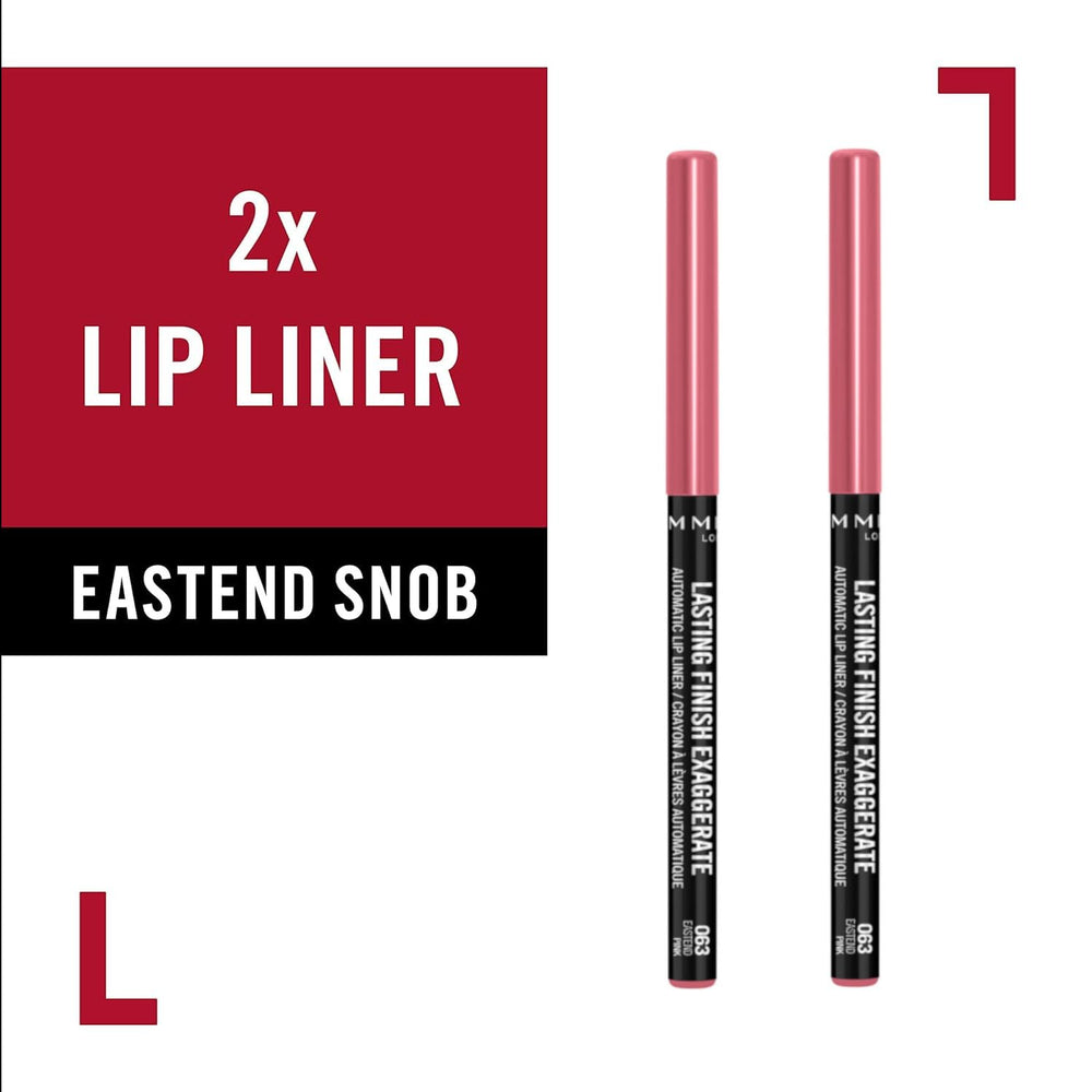 Exaggerate Lip Liner, Eastend Snob, 2 Count (Pack of 1)