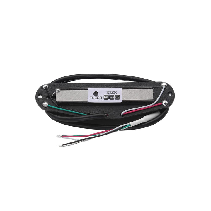 Alnico 5 Hot Dual Rail Humbucker Single-Coil-Sized Pickup 6-7K Humbucker Pickup, Full Black