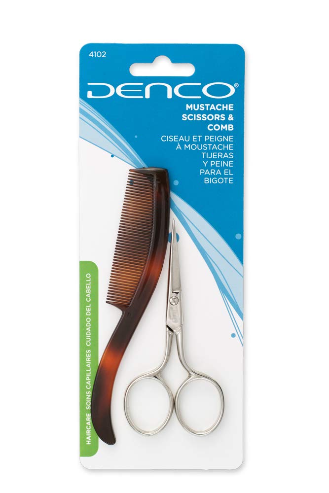 Mustache Scissors and Comb Set