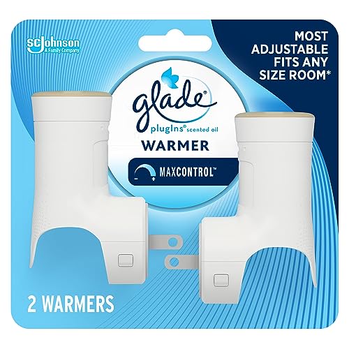 PlugIns Air Freshener Warmer, Scented and Essential Oils for Home and Bathroom, Up to 50 Days on Low Setting, 2 Count
