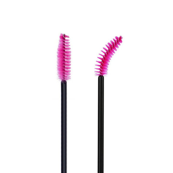 300PCS Eyelash Brush, Disposable Eyelash Mascara Brushes Wands Applicator Tools Makeup Brush Kits, Eyelash Spoolies Eyelashes Brush for Eyelash Extensions and Eyebrow Brush (Red)