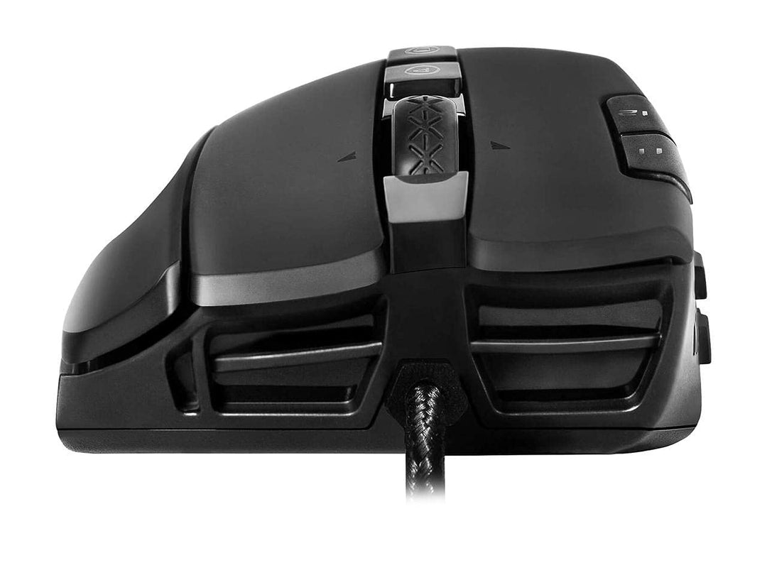 X15 MMO Gaming Mouse, 8k, Wired, Black, Customizable, 16,000 DPI, 5 Profiles, 20 Buttons, Ergonomic 904-W1-15BK-KR