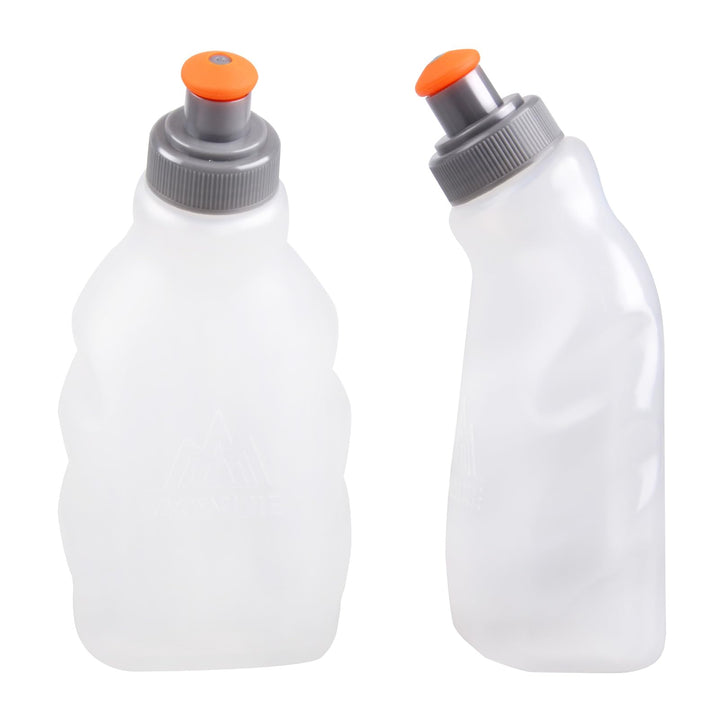 BPA Free Water Bottles Flask Leakproof for Running Hydration Belt Waist Packs 170 250ml for Triathlon Marathon Hiking Cycling Climbing Runner (250ml/8.5oz - 2 Pack)
