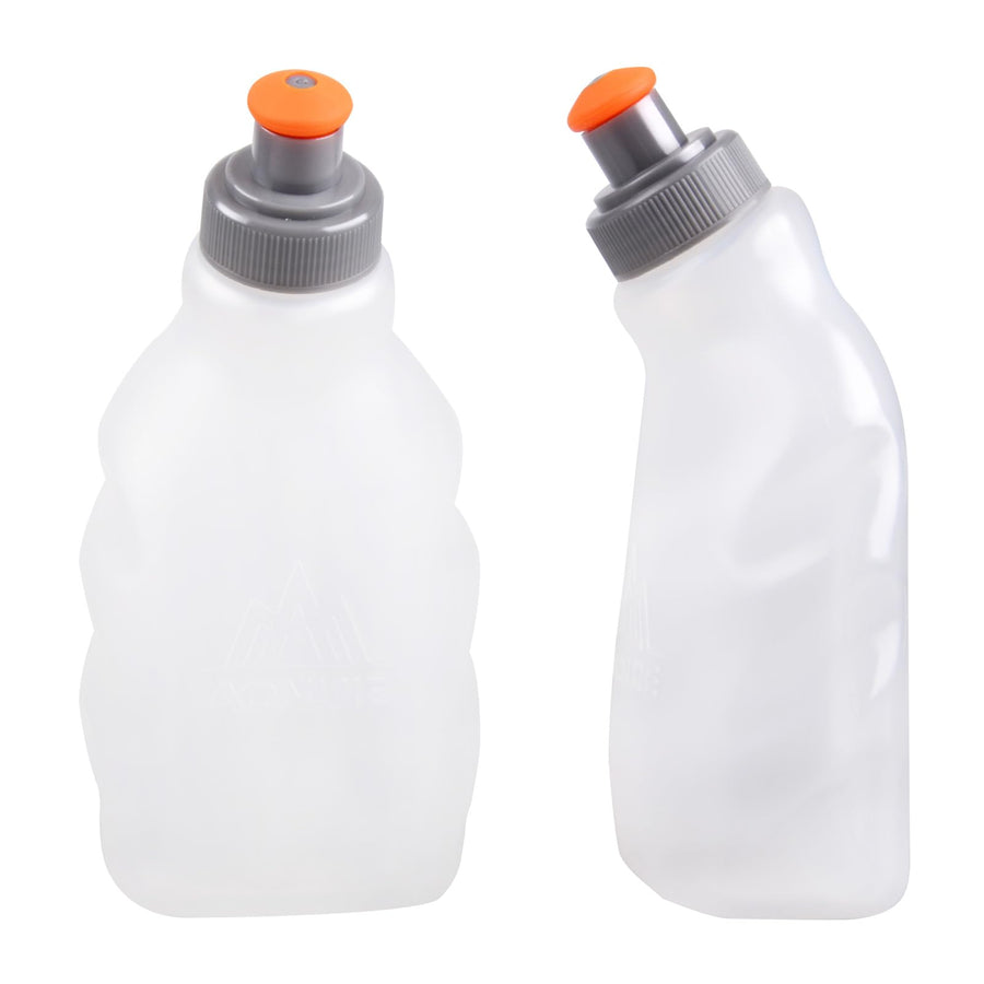 BPA Free Water Bottles Flask Leakproof for Running Hydration Belt Waist Packs 170 250ml for Triathlon Marathon Hiking Cycling Climbing Runner (250ml/8.5oz - 2 Pack)