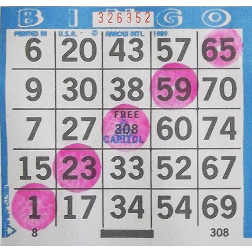 Six Pack 4oz Pink Bingo Dauber