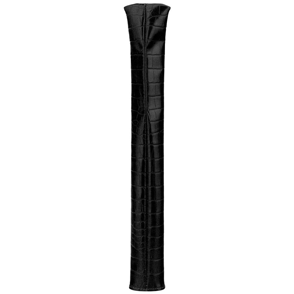 Crocodile Pattern Leather Cool Alignment Stick Cover Case Holder Grip Cover Golf Accessory (Blue)