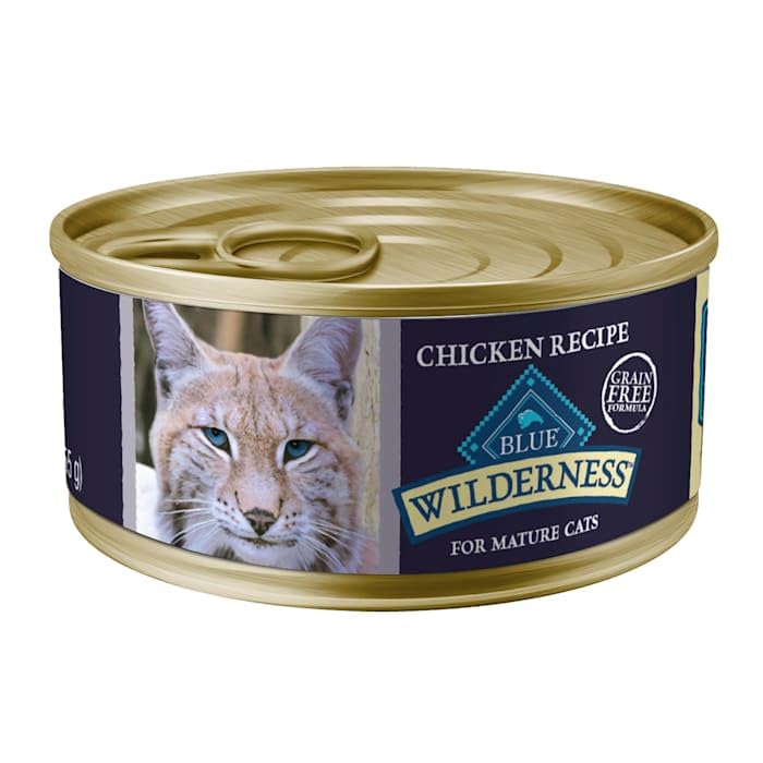 Wilderness High-Protein Grain-Free Wet Food For Adult Cats 7+, Chicken Recipe, 5.5-oz., 24-count