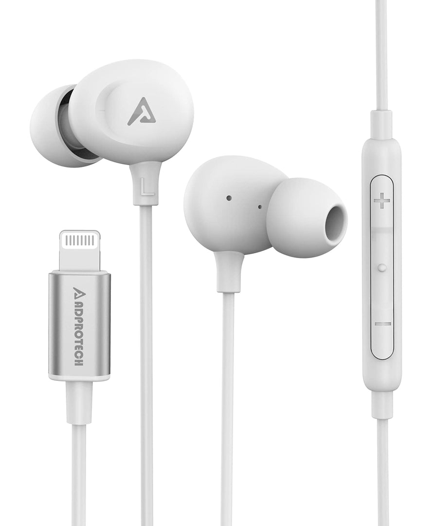 iPhone Earbuds for iPhone Headphones MFi Certified Compatible for iPhone with Microphone Volume Control for iPhone 14/13/12/11/Pro Max/Xr/Xs Max/X/8, iPad or iPod touch with lightning port White