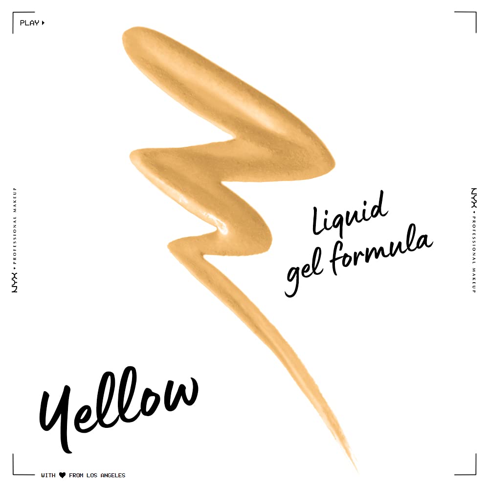 PROFESSIONAL MAKEUP Epic Wear Liquid Liner, Long-Lasting Waterproof Matte Eyeliner - Yellow