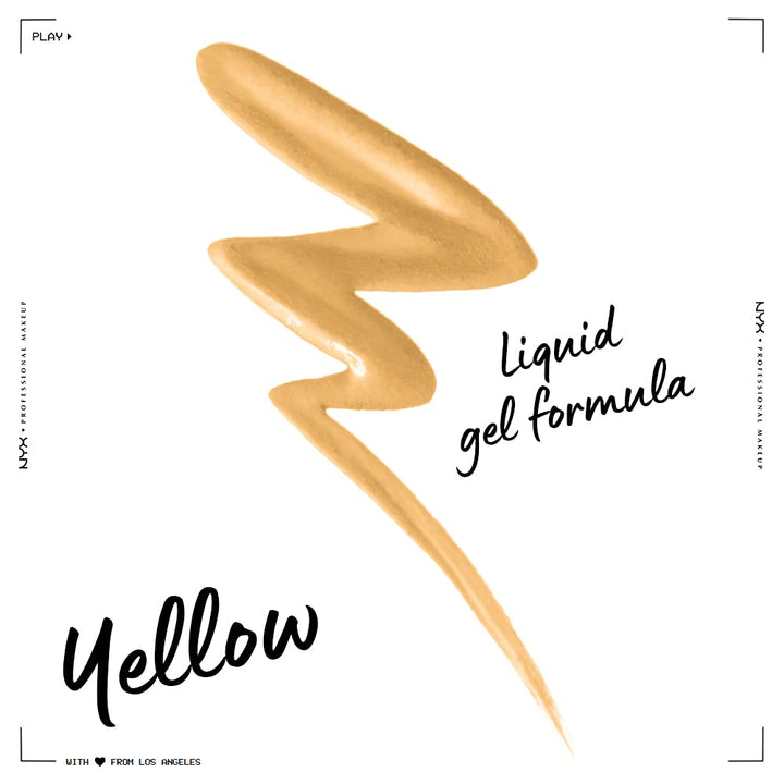 PROFESSIONAL MAKEUP Epic Wear Liquid Liner, Long-Lasting Waterproof Matte Eyeliner - Yellow
